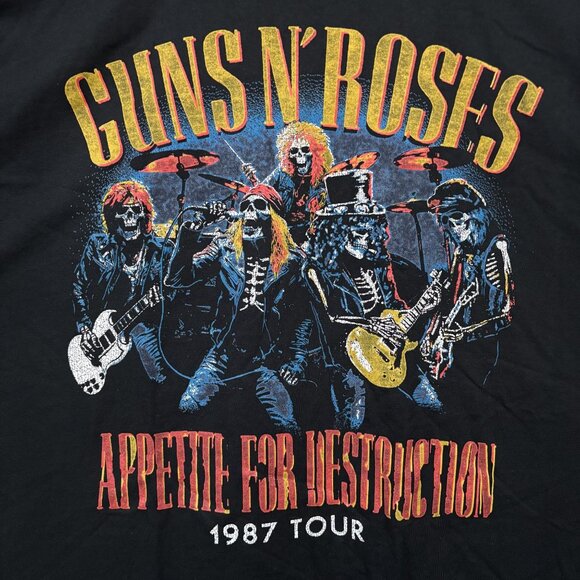 Guns N Roses Appetite for Destruction Tour Band T-Shirt XXL - Picture 2 of 4
